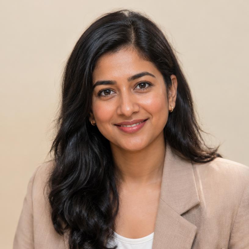 Placeholder portrait for Priya S.